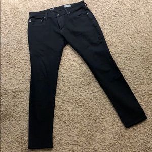 AG Dylan Slim Skinny Jeans - Black soft denim
